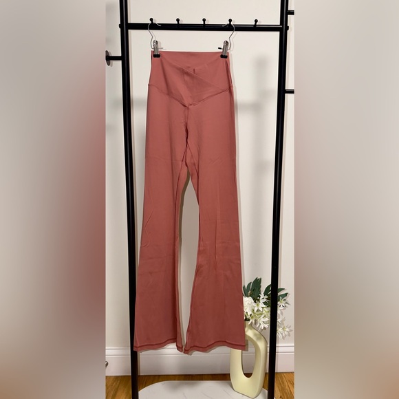 aerie Pants - Aerie OFFLINE Real Me High-Waisted Flare Leggings Pink | Size M